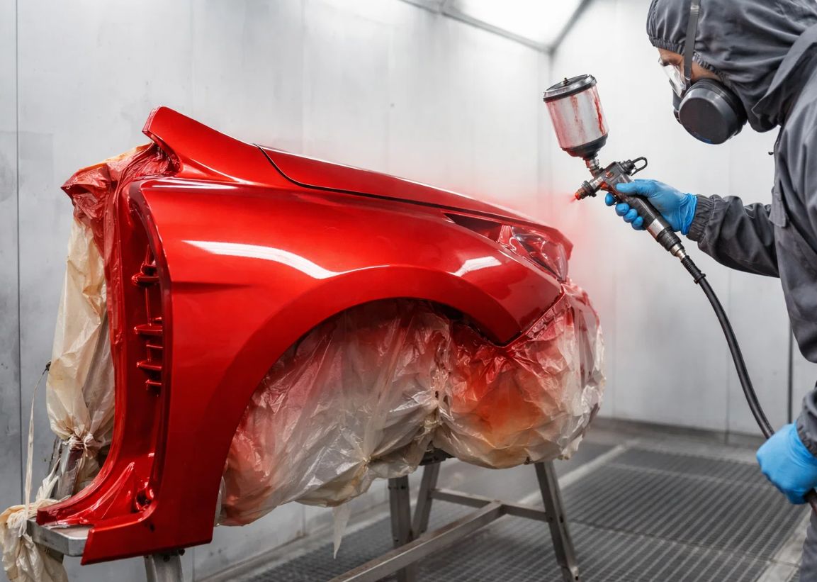  | Покраска крыла Hyundai Solaris