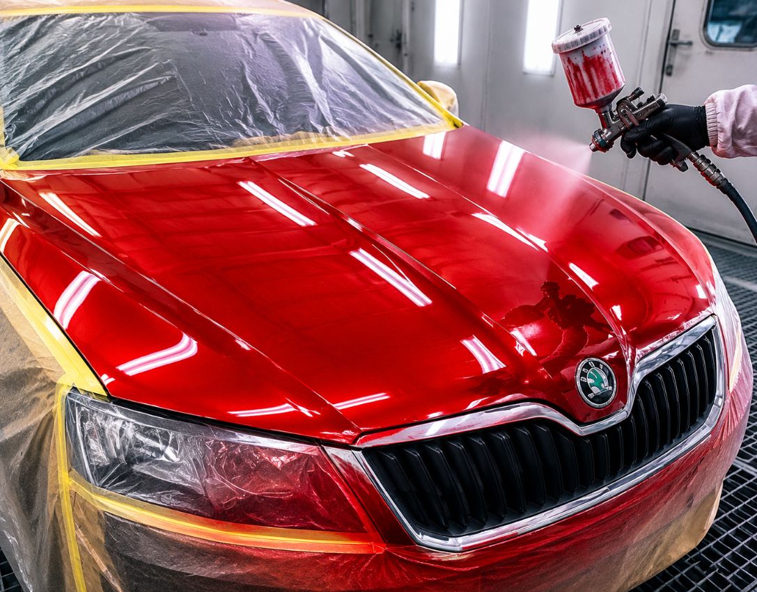  | Покраска капота Skoda