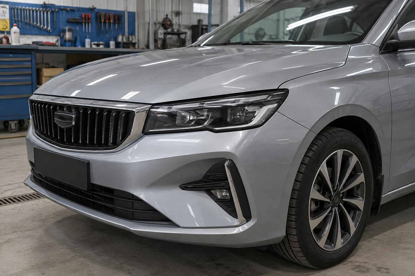 Кузовной центр - emgrand-bumper-inspection Передний бампер и крыло Geely Emgrand | Замена бампера Geely Emgrand